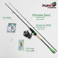 Bộ Cần Câu Lure Monster Máy Đứng