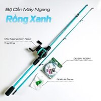 Bộ cần câu lure ngang carbonxanh ngọċ Đi Câu Fishing Câu Cá