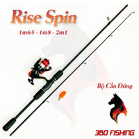 Bộ Cần Câu Lure Rise Spin Giá Rẻ Combo Cần Câu Máy Đứng MK3000 Có Sẵn Cước Tặng Kèm 1 Nhái Hơi 5645hfga2345678