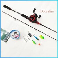 Bộ cần câu lure Rollfish Máy Ngang kèm phụ kiện hộp mồi và dây câu