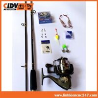 Bộ cần câu máy 2 khúc 2m7, máy yumoshi lc 7000 kèm trọn bộ phụ kiện -𝗦𝗛𝗢𝗣 Đ𝗢̂̀ 𝗖𝗔̂𝗨 𝟰𝟯𝟱