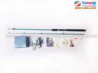 Bộ cần câu máy 2 khúc shimano + máy KFB5000 full phụ kiện