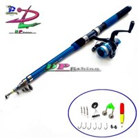 Bộ cần câu máy rút rẻ đủ size (1m8-3m6) máy 200 nhiều màu .