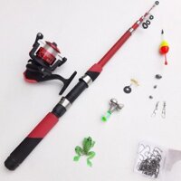 Bộ Cần Câu Máy Simano Kèm Máy JM2000 Tặng Kèm Đầy Đủ Phụ Kiện Như Hình ( Màu Đỏ )