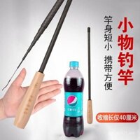 Bộ cần câu nhỏ, đoạn cực ngắn, tiện lợi cho trẻ em, cần câu suối cho câu cá nhỏ, cần câu tay nhỏ