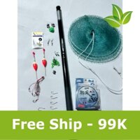 Bộ cần câu rút 5m4 giá rẻ hàng chuẩn