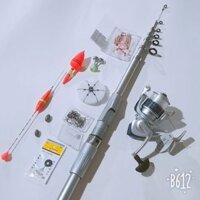 Bộ cần câu rút Shimano 2m7 máy jiachuan YF4000 kèm phụ kiện