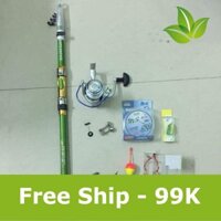 Bộ cần câu rút shimano 3m, 3m6, 3m9 máy al 7000 kèm phụ kiện hàng chuẩn