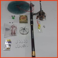 Bộ cần câu rút shimano từ 2m4- 2m7- 3m-3m6 và máy yumoshi lc kèm phụ kiện SHOPDOCAUCHATLUONG .. ( giá siêu khuyến mại )