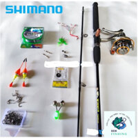 Bộ cần câu shimano 2 khúc 2m7 ,máy yumoshi lc 7000 kèm trọn bộ phụ kiện (Đồ Câu Kenfishing)