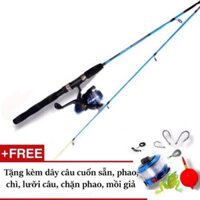 bộ cần câu shimano 2 khúc đặc có từ 1m35 đến 2m7+máy ,cần cực khoẻ y hình đồ câu 99