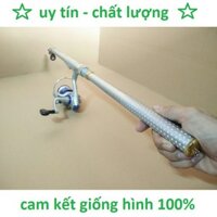 Bộ Cần Câu Shimano 2m7 3m Trắng Kèm Máy 3000 Cao Cấp Kèm cước và phụ kiện câu