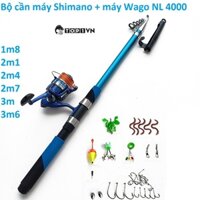 BỘ cần câu Shimano CARBON 98% MÁY YOWAGO NL4000 + KÈM 9 PHỤ KIỆN - Top1VN vip 679jasdja