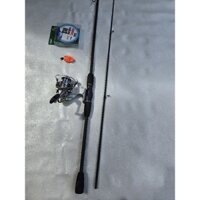 Bộ cần câu sói đen máy cl3000 tặng kèm 1nhái khơi 2 khóa link 1 cuận dù 50m