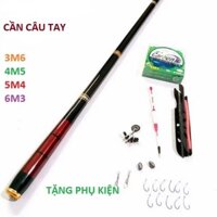 Bộ Cần Câu Tay SH.IM.A.NO 5h Dài 3m6-4m5-5m4-6m3 tặng Kèm Phụ Kiện