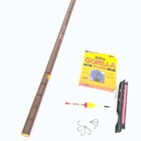Bộ cần câu tay trúc nâu dài 2m7, 3m6, 4m5, 5m4, 6m3 kèm đủ phụ kiện