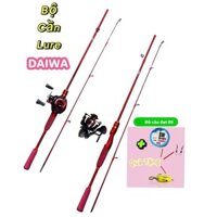 Bộ cần Lure DAIWA Rồng Đỏ cần 1m65-1m8-2m1 - [ Tặngg kèm Nhái+ Dây+ khoá linh]  Câu Cá Đi Câu Fishing