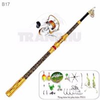 Bộ cần rút shimano và máy câu 7000 phụ kiện kèm theo