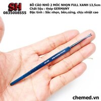 Bồ cào nhỏ 2 rãnh nhọn full vàng - full xanh dùng trong y tế, thẩm mỹ, spa