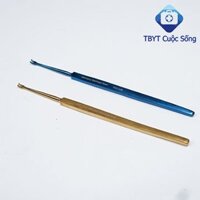 Bồ cào nhỏ 2 rãnh nhọn full vàng - full xanh dùng trong y tế, thẩm mỹ, spa