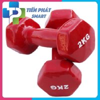 Bộ Cặp Tạ Tay 2kg Bọc Cao Su Tổng 4kg -Hàng Cao Cấp Chính Hãng