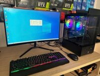 Bộ case Gaming, Đồ Họa – Main H610, i5 12400F, ram 16Gb, ổ 512Gb, VGA rtx 3060 cũ, màn 24 inch