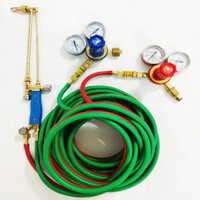 Bộ cắt gió đá cắt oxy gas G03-30,dây hàn hơi hàn đồng có van chống cháy ngược,đèn cắt oxy ga