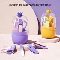 Bộ Cắt Móng Tay cho bé sơ sinh CM7-11 dụng cụ cắt móng an toàn và tiện lợi thiết kế vương miệng xinh xắn