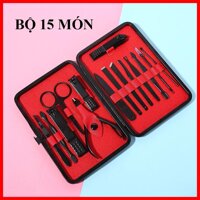 Bộ Cắt Móng Tay, Dụng Cụ Làm Móng, Bộ Bấm Móng Tay, Kềm Cắt Móng - 15 MÓN