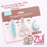 Bộ cắt móng tay kèm nhíp Mother-K Hàn Quốc KM13140