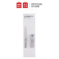 Bộ cắt móng tay Miniso đồ cắt móng tay phụ kiện nail bộ kềm cắt móng tay nail kit (Bạc)