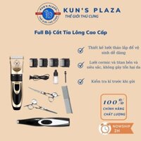 Bộ cắt tỉa lông chó mèo có tông đơ CHAOER và tông đơ cạo bàn kèm kéo lược Full bộ - Kun's plaza