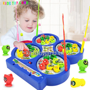 Bộ câu cá 4 hồ nam châm phát nhạc