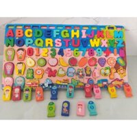 Bộ câu cá xếp hình 87 chi tiết màu sắc đa dạng giúp bé nhận biết màu sắc, chữ cái, con số .