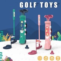 Bộ câu lạc bộ golf trẻ em Trò chơi thể thao ngoài trời trong nhà với bánh xe Câu lạc bộ đào tạo golf nhỏ bên đồ chơi giá