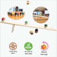 Bộ cầu trượt nấm lật đật (5 chú nấm)- Đồ chơi gỗ giải trí