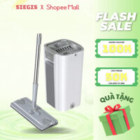 Bộ Cây Lau Nhà Có Thùng Lau Nhà Tự Vắt Cao Cấp Thông Minh, Bộ Chổi Lau Nhà Siêu Sạch 3 bông lau 306 Độ tiện Lợi