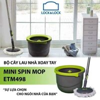 Bộ cây lau nhà Inox xoay tay mini Ettom Lock&Lock ETM498