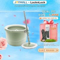Bộ Cây Lau Nhà LocknLock Tự Vắt Thông Minh Lau Nhà 360 Độ, Có 4 Bông Lau ETM498MITS2 - JoyMall