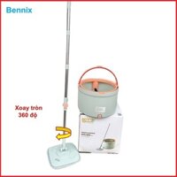 Bộ cây lau nhà tách nước xoay 360 độ nhập khẩu Thái Lan,tặng kèm bông dự phòng