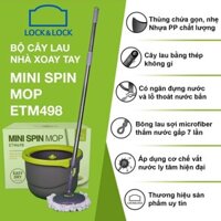 Bộ cây lau nhà thông minh, Bộ lau nhà Lock and Lock ETM498 - KÈM 2 BÔNG LAU [Hàng chính hãng Lock &Lock]