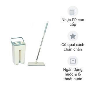 Bộ cây lau nhà thông minh kèm thùng vắt 2 ngăn BH-M900