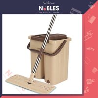 Bộ Cây Lau Nhà Thông Minh Kèm Thùng Vắt 2 Ngăn Sizes Lớn BH-M200 Inochi gồm chổi lau nhà và dụng cụ vắt tự động