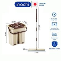 Bộ Cây Lau Nhà Thông Minh Kèm Thùng Vắt 2 Ngăn Sizes Lớn BH-M200 Inochi