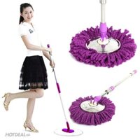 Bộ cây lau nhà thông minh mâm tròn xoay 360 độ