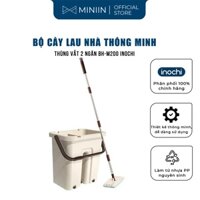 Bộ cây lau nhà thông minh Inochi kèm thùng vắt 2 ngăn sizes lớn BH-M200