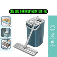 Bộ Cây lau nhà tự vắt kèm thùng thông minh xoay 360 độ MOP SCRATCH Nhật Bản