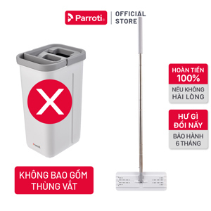Bộ cây lau nhà tự vắt thông minh 2 ngăn Parroti Pro PR01
