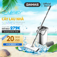 Bộ Cây Lau Nhà Tự Vắt Thông Minh , Chổi Lau Nhà Xoay 360 Độ , Dễ Dàng Len Lỏi Làm Sạch Những Góc Khuất, Thùng Chứa Nước Thiết Kế 2 Ngăn Riêng Biệt Tích Hợp Lược Gỡ Rối Giúp Giặt Sạch Và Vắt Khô Bông Lau Nhanh Chóng Mà Không Cần Tiếp Xúc - DAMAS Magic G130