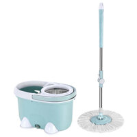 BỘ CÂY LAU NHÀ XOAY 360 ĐỘ kèm thùng VINAMOP VNM-17 cao cấp